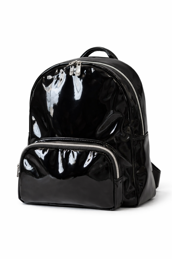 Mochila charol negro