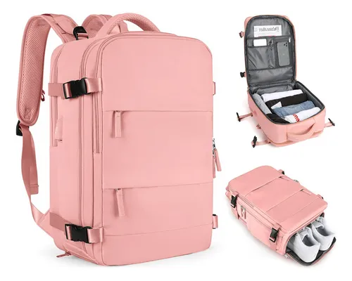 MOCHILA DE AVION ROSA